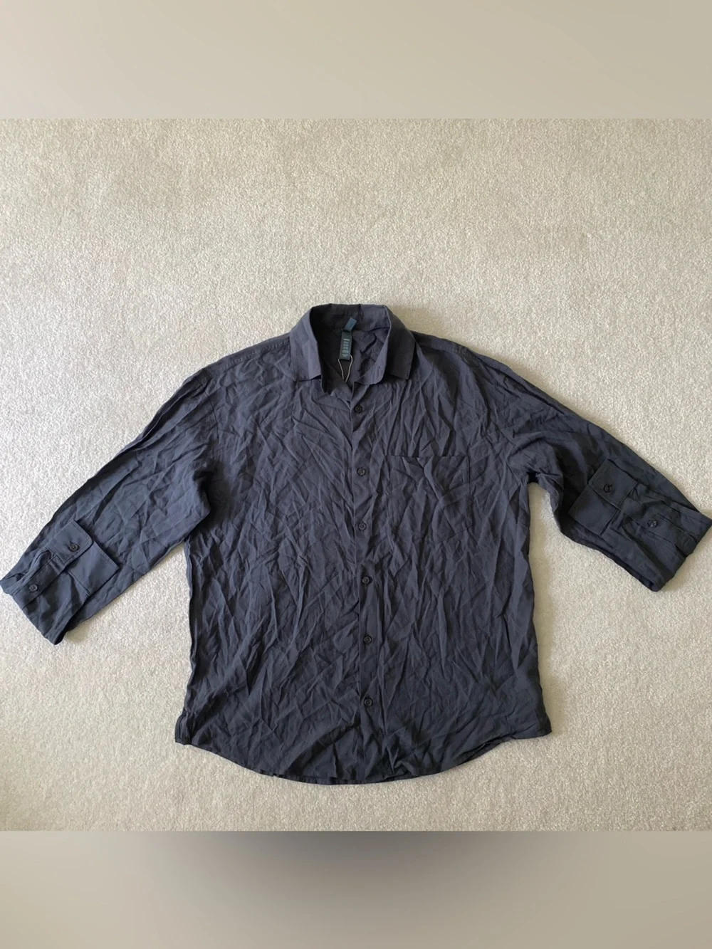 SKIMS long sleeve button up cover up